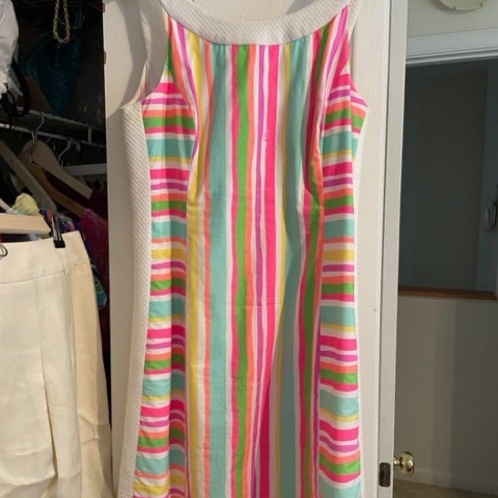 Lilly Pulitzer Darcy Shift Dress - Multi Spicy Stripe size 10